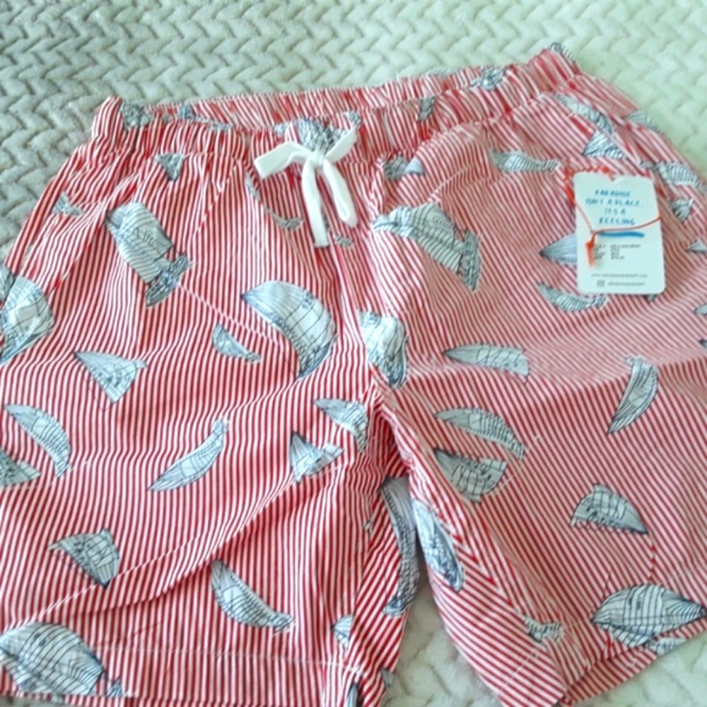 Sailboat Print short,  XL